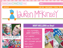 Tablet Screenshot of laurenmckinsey.com